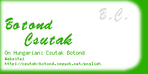 botond csutak business card